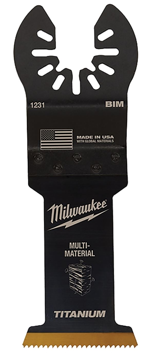 Milwaukee 49-25-1233 Blade, 1-3/8 in, 1-5/8 in D Cutting, HCS/Titanium