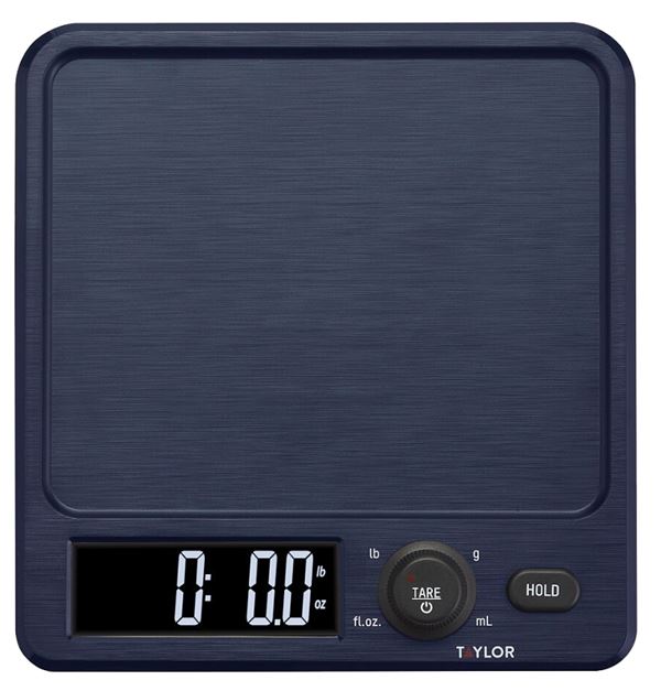 Taylor 5280827 Antimicrobial Kitchen Scale with Rotating Knob, 11 lb, Digital Display, ABS Housing Material