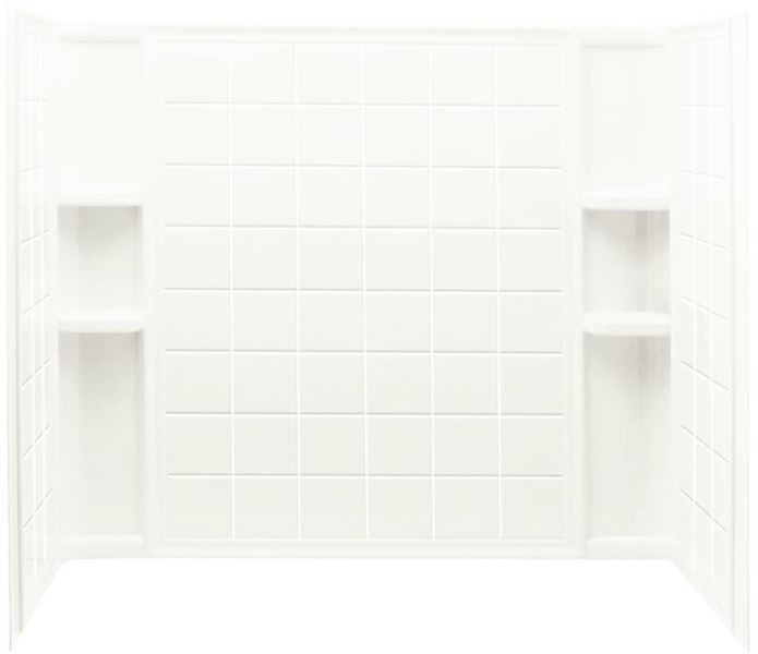 Bath Shower Wall Set, Sterling Ensemble 60 X 32 White Tub With Surround