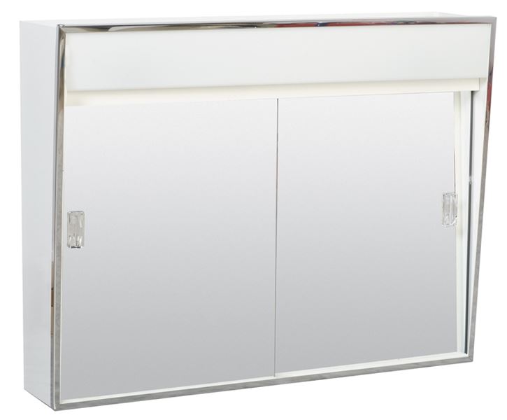 Zenith 701l Lighted Sliding Door Medicine Cabinet With Built In