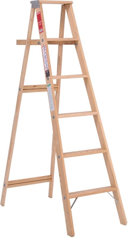 Michigan Ladder 131105 5 ft Michigan Stocky Wood Step Ladder 