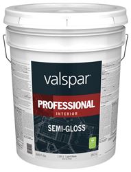 Valspar Professional 11900 Series 045.0011911.008 Paint, Semi-Gloss, Light Base, 5 gal Pail 
