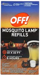 SC Johnson 76086 Mosquito Repellent Lamp Refill, Liquid, 100 sq-ft 