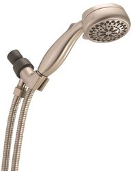 Delta 75701SN Universal Hand Shower, 2 gpm, 1/2 in IPS, 7 Spray Functions, 80 psi, Plastic, Chrome Plated 