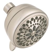 Delta 75763CSN Shower Head, 1.75 gpm, 1/2 in IPS, 7 Spray Functions, 80 psi, 3-3/8 in Dia Head, ABS Plastic 