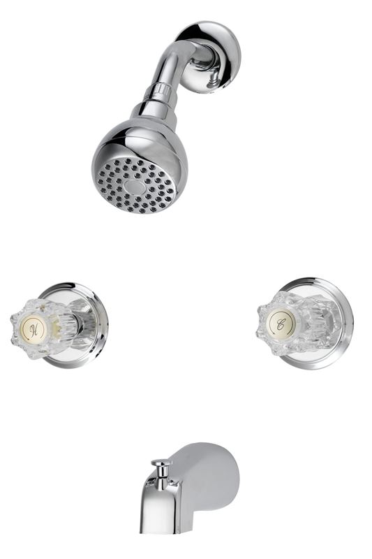 Boston Harbor Tub and Shower Faucet, Fixed Mount Showerhead, 1.75 GPM Showerhead, 1 Spray Settings - VORG1648088