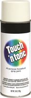 Rustoleum Touch N Tone Topcoat Spray Paint, 10 oz Aerosol Can, White, Gloss 