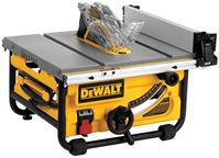 Dewalt DWE7480 Table Saw, 120 V, 15 A, 2 hp, 10 in Blade, 4800 rpm 
