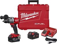 Milwaukee M18 FUEL 2804-22 Hammer Drill Kit, Battery Included, 18 V, 5 Ah, 1/2 in Chuck, Ratcheting Chuck 