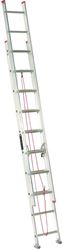 Louisville L-2324-20 Extension Ladder, 240 in H Reach, 200 lb, 1-1/2 in D Step, Aluminum 