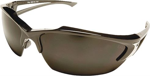 Edge Eyewear SDK116 Safety Glasses, Khor Series, Smoke Black Lens Color 