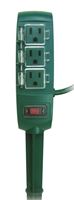 PowerZone Yard Stake, 125 V, 13 A, 3 Outlet 