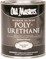 Old Masters 49504 Oil Based Interior Polyurethane, 1 qt Can, 350 - 450 sq-ft/gal, Clear 