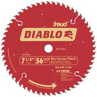 Diablo D0756N Circular Saw Blade, 7-1/4 in Dia, 56 Teeth, 5/8 in Arbor 