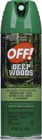 OFF! Deep Woods 01842 Dry Insect Repellent, 6 oz, Clear White, Aerosol, Pleasant 