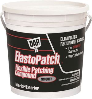 DAP ElastoPatch Flexible Patching Compound, 1 gal, Tub, White, Paste, Smooth