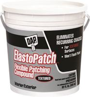 DAP ElastoPatch Flexible Patching Compound, 1 gal, Tub, White, Paste, Textured 