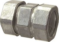 Halex 02207B Concrete Tight Compression Coupling, 3/4 in EMT, Die Cast Zinc 