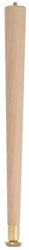 Waddell 2512 Round Taper Table Leg, 7/8 - 1-1/2 in Dia x 12 in H, Solid Hardwood 