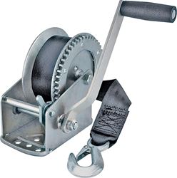 Reesee Hand Winch 20 ft Strap, 1500 lb, 4:1:1 Gear 
