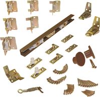 Johnson 1700 Door Hardware Set, 18 X 4 in W Panel, For Use With 3/4 - 1-3/4 in Door Thickness 