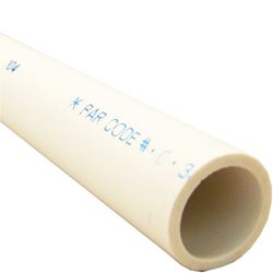 JM Eagle SDR Series 521 Pipe, 1/2 in, 10 ft L, Solvent Weld, PVC 