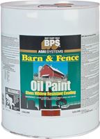 Valspar 2125-11 Oil Barn and Fence Paint, Gloss, Red, Liquid, 5 gal Pail 