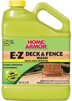 Home Armor FG505 Deck and Fence Wash Remover, 1 gal, Yellow/Clear, Gas, Solid 