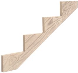 Universal Forest 106070 4-Step Stair Stringer, 44-7/8 in L, Southern Yellow Pine 