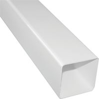 SQ DOWNSPOUT 10FT WHITE PVC 10 Pack 