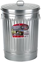 Behrens 1270 Trash Can, 31 gal Capacity, Steel, Silver 