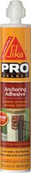 Sika AnchorFix-1 2-Component High Performance Anchoring Adhesive, 10 oz, Cartridge, White, Characteristic, Paste 