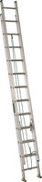 Louisville AE4224PG Extension Ladder, 286 in H Reach, 225 lb, 24-Step, 1-1/2 in D Step, Aluminum 
