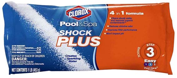 Clorox 32336CLX Pool Chemical, 1 Bottle, Solid, Chlorine, White 36 Pack 