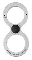 Hy-Ko KC615 Double Key Ring, Stainless Steel Case, Pack of 5 