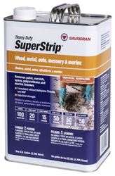 SAVOGRAN SuperStrip 01263 Paint and Varnish Remover, Liquid, Aromatic, Blue, 1 gal 