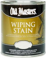 Old Masters 12004 Oil Based Wiping Stain, 1 qt Can, 500 sq-ft/gal, 120 Dark Walnut 