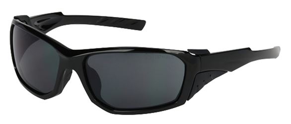 MSA SWX00284 Safety Glasses, Anti-Fog Lens, Black Frame 