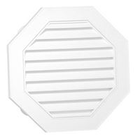 CANPLAS 626058-00 Gable Vent, 17 in L x 17 in W Rough Opening, Polypropylene, White 