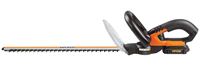WORX WG261 Hedge Trimmer, Battery Included, 20 V, Lithium-Ion, 3/4 in Dia x 22 in L Cutting Capacity, D-Grip Handle 