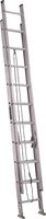 Louisville AE4220PG Extension Ladder, 240 in H Reach, 225 lb, 20-Step, 1-1/2 in D Step, Aluminum 