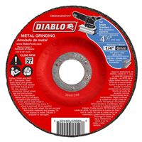 Diablo DBD045250701F Depressed Center Type 27 Grinding Disc, 4-1/2 in Dia, 7/8 in, 13280 rpm, Aluminum Oxide Blend 