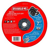 Diablo DBD070125L01F Type 1 Circular Cut-Off Disc, 7 in Dia, 5/8 in, 8450 rpm, Aluminum Oxide Blend 