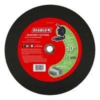 Diablo DBD100093L01C Type 1 Cut-Off Disc, 10 in Dia, 5/8 in, 6100 rpm, Aluminum Oxide Blend 