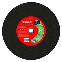 Diablo DBD140125A01C High Speed Type 1 Cut-Off Disc, 14 in Dia, 1 in, 5450 rpm, Aluminum Oxide Blend 