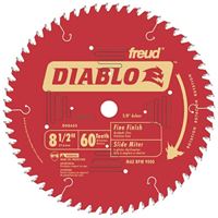 Diablo D0860S Circular Saw Blade, 8-1/2 in Dia x 0.063 in T, 60 Teeth, 5/8 in Arbor 