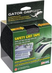 Gator Grip RE3952 Anti-Slip Safety Grit Tape, 15 ft L x 4 in W, PVC Base Layer, Black 