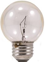 Sylvania 10298 Incandescent Lamp, 25 W, G16.5 Lamp, Medium Lamp Base, 180 Lumens, 2850 K Color Temp, Pack of 6 