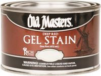 Old Masters 84308 Oil Based Gel Stain, 1 pt Can, 1000 - 1200 sq-ft/gal, 843 Rich Mahogany 
