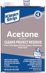 Klean-Strip GAC18 Acetone, 1 gal Metal Can, Clear, Liquid 
